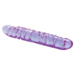 Reflective Gel Veined Double Dong-Purple 12